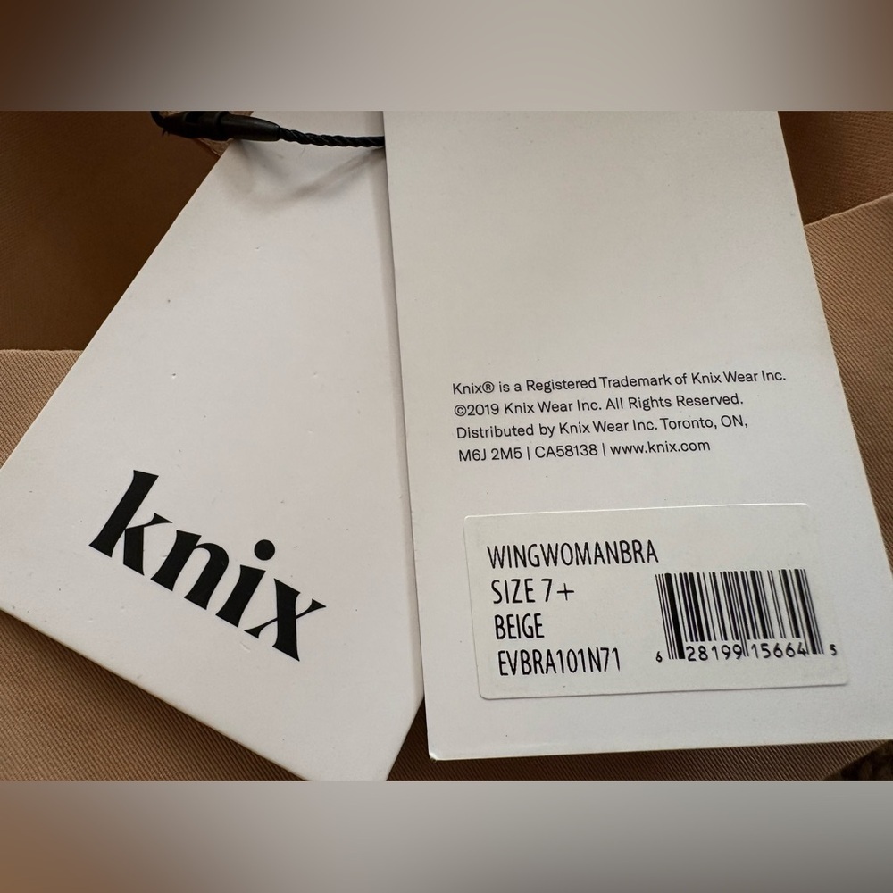 New Knix Wingwomanbra contour wireless bra beige colour size 7+ (36DDD/E) - Picture 8 of 9
